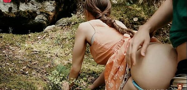  Forest Quickie with Horny Teen - Public Sex MV